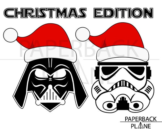 Download star wars christmas SVG PNG DXF Cut Files for Silhouette