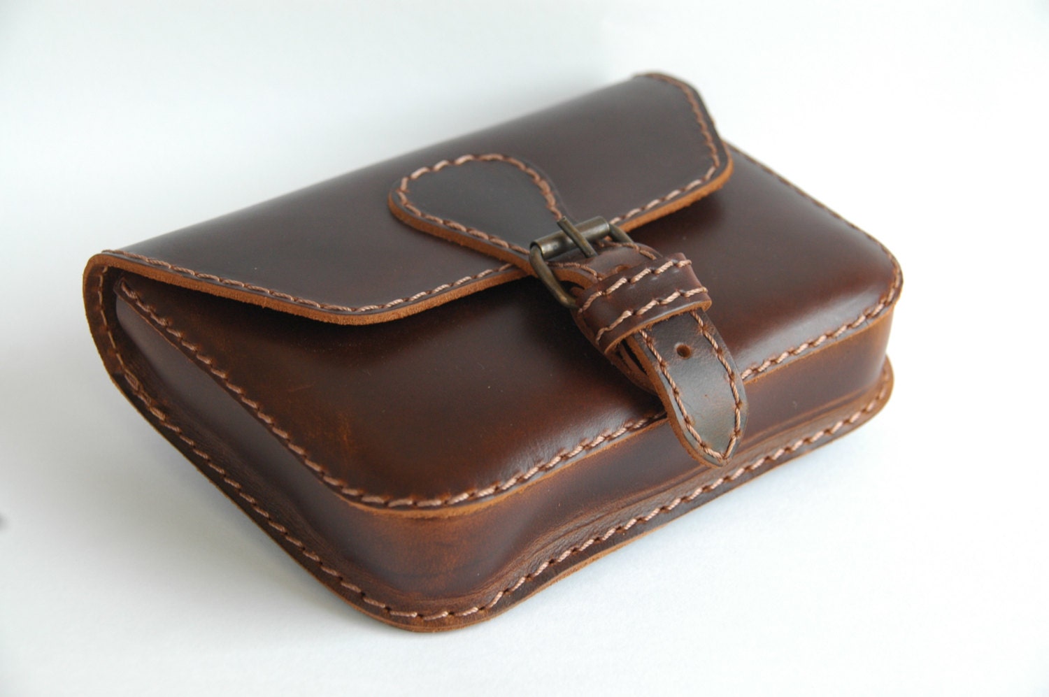 Oil tan leather belt bag leather belt bag leather hip belt