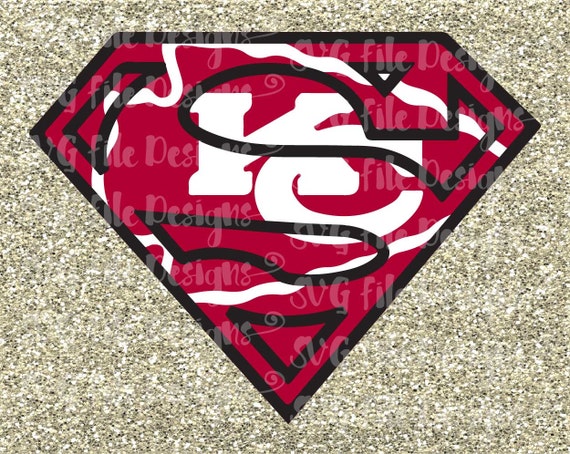 Kansas City Superman Logo Football Cutting File by SVGFileDesigns