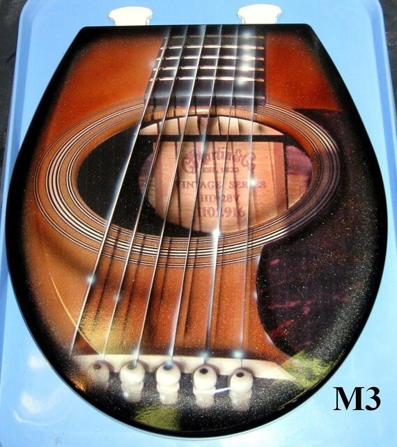 Martin Guitar Custom Airbrushed Toilet Seat Premium by BrickWurX