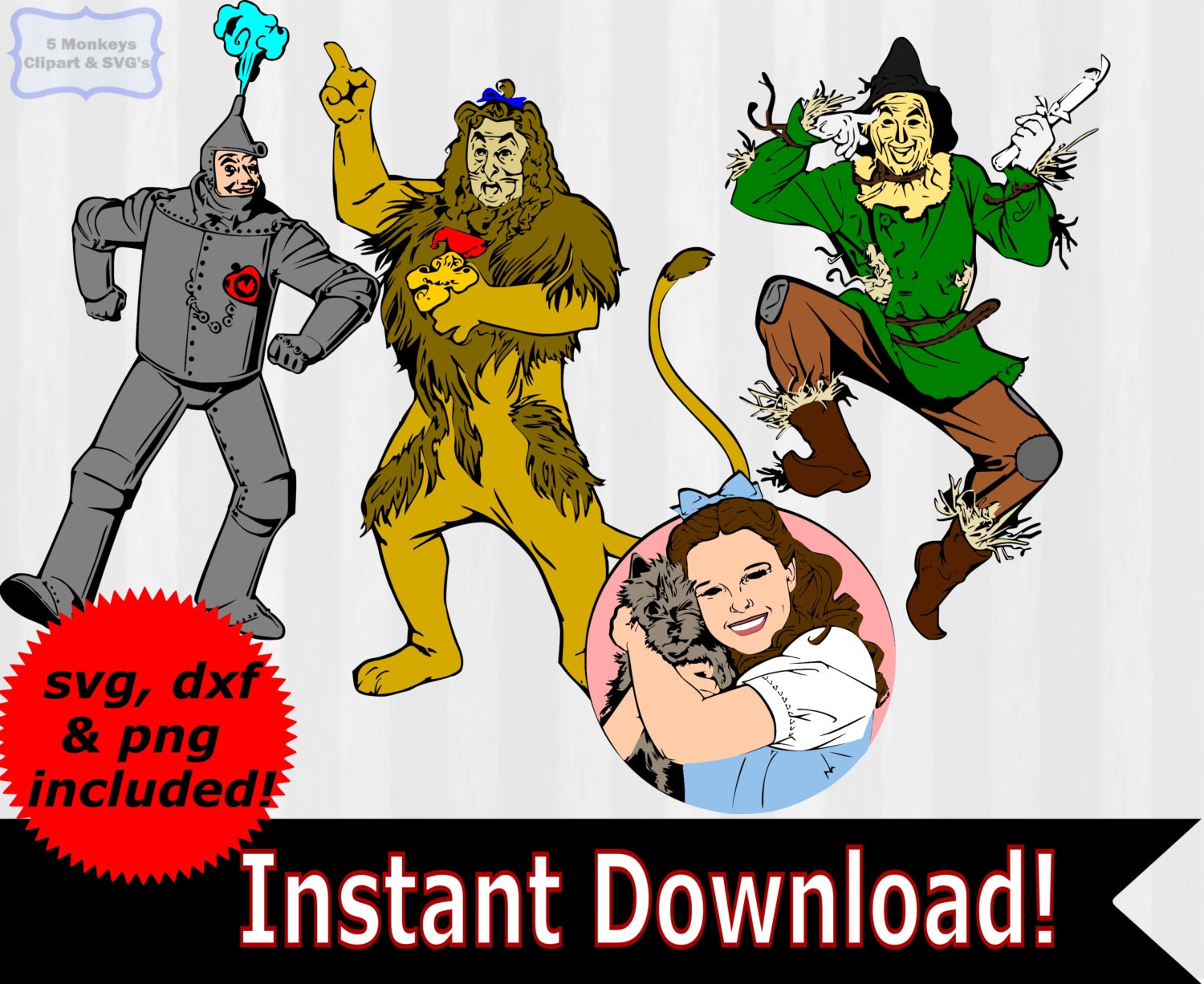 Wizard of Oz clipart Wizard of Oz SVG svg files by 5StarClipart