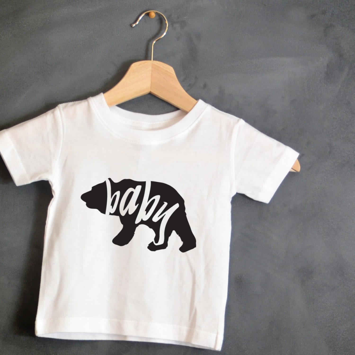 Baby Bear Tshirt Baby Gift Baby Bear Onsie by HelloHandpressed