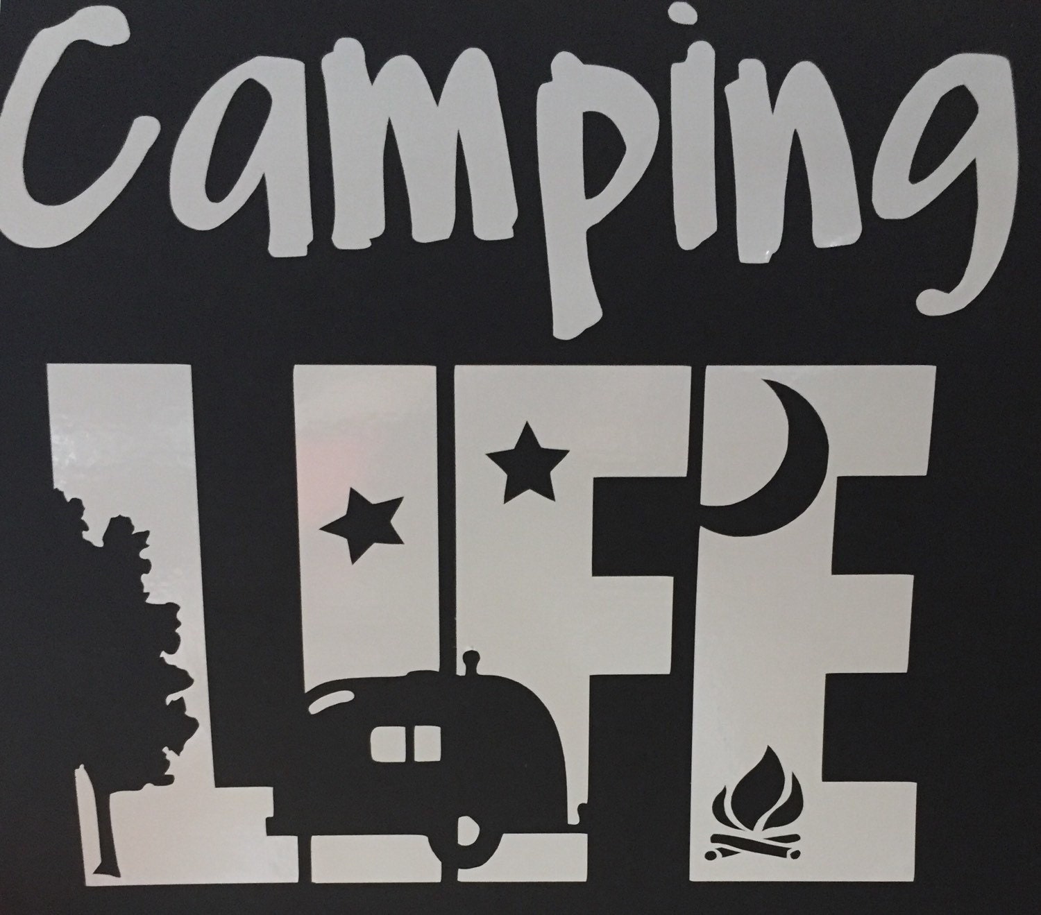 Download Camping Life Vinyl Decal Perfect for RV Camper or Car