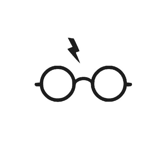 Download Items similar to Harry Potter lightning bolt, glasses ...