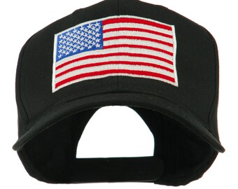 American Flag Embroidered Washed Cap by e4Hats on Etsy