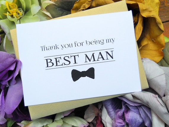 thank you for being my best man card best man thank you card