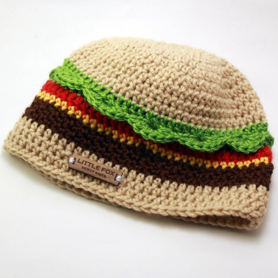 Juicy Cheeseburger Hat Burger Hat Cheeseburger Beanie