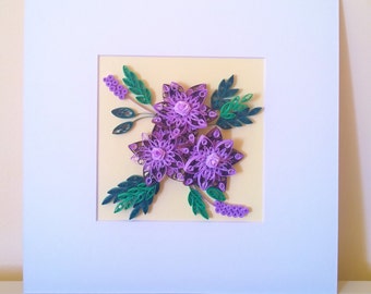 Paper quilling art/Paper quilling picture/Flowers quilling art/Handmade quilling art