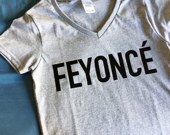 Feyonce V Neck Tee Shirt - Fiance - Engagement Party, Bridal Shower, Bachelorette Party Gift