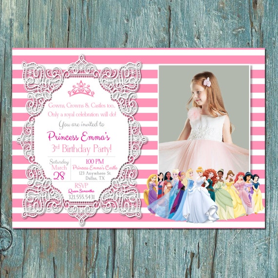 Princess Birthday Party Invitation