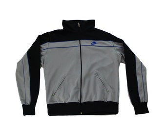 Vintage 90s Nike Gray Track Jacket Sz M