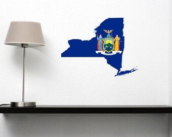 New York State Flag Vinyl Cutout