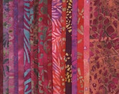 COTTON FABRIC Bundle Batik Fabric – Curry Spice Reds – Indonesian Batik, Hand Dyed Fabric, Bali Fabric, Batik Quilt Fabric – 18 Fat Eighths COTTON FABRIC Bundle Batik Fabric – Curry Spice Reds – Indonesian Batik, Hand Dyed Fabric, Bali Fabric, Batik Quilt Fabric – 18 Fat Eighths