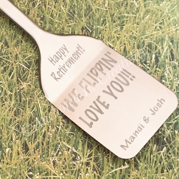 We Flippin Love You Personalized Spatula Retirement Gift
