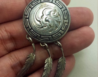 Sterling Silver .925 Native American Pendant