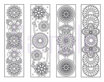 mandala bookmark etsy