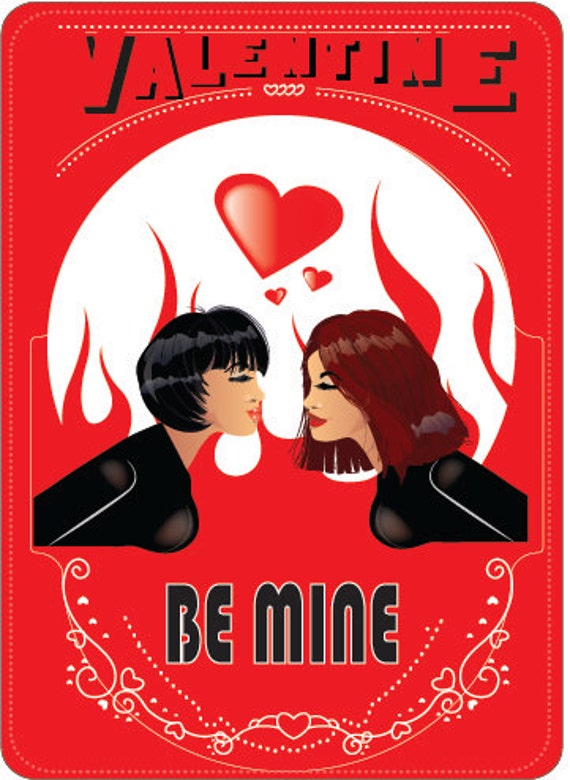 Personalised Lesbian Valentines Day Cards By Peppermint2couk