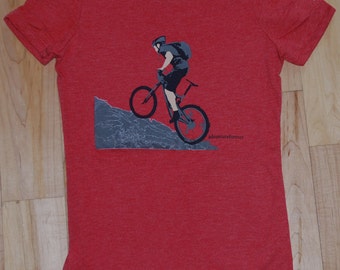 Unique mountain bike tshirt related items | Etsy