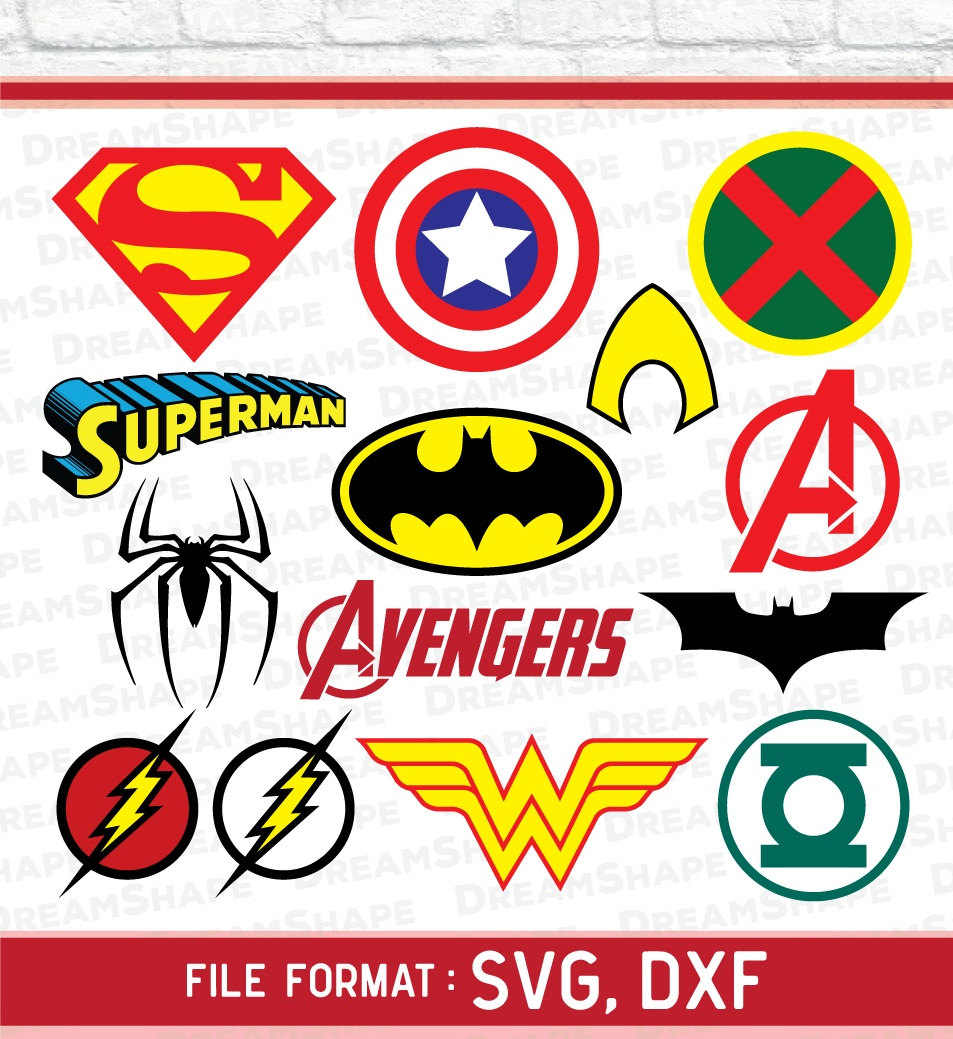 Super Heroes SVG Files Super Hero Cricut Cut File Vinyl