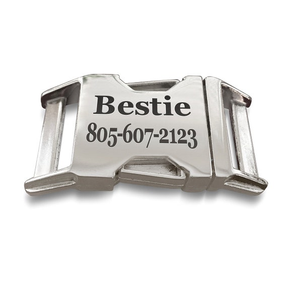 Personalized Dog Collar Buckle Laser engraved Buckle