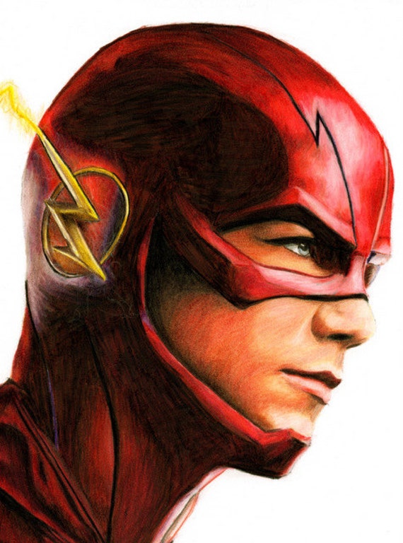 Items similar to the flash,grant gustin,fine art print