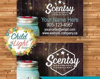 AUTHORIZED SCENTSY VENDOR - Business Cards - Custom Business Card - Chasing Fireflies - Personalized Cards - Print Your Own on Vistaprint
