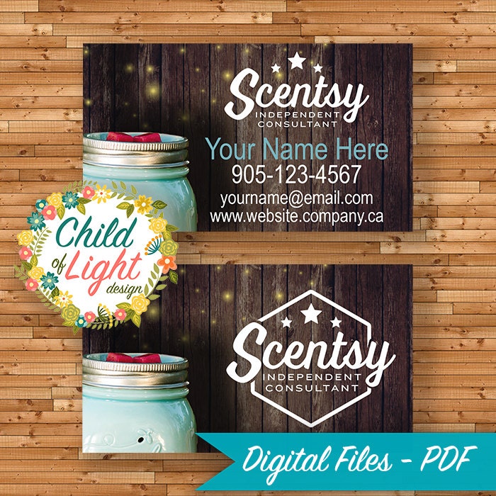 AUTHORIZED SCENTSY VENDOR Business Cards Custom Business