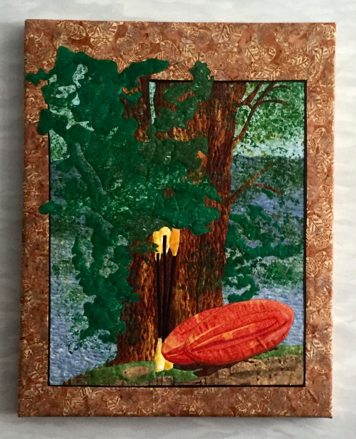 Wall hanging Quilted Canoe