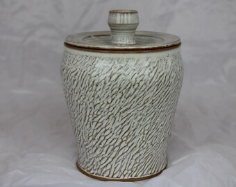 Sugar Jar, White Jar, Cookie Jar, Lidded Jar, Kitchen Storage, Ceramic Storage Container by MBPalley Ceramics (106)