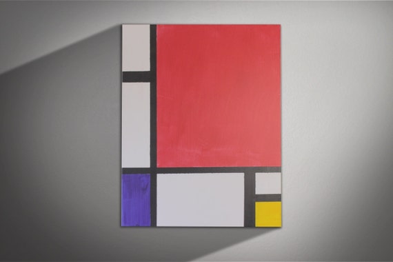 Piet Mondrian Composition Red Blue and Yellow by bunaireeArt