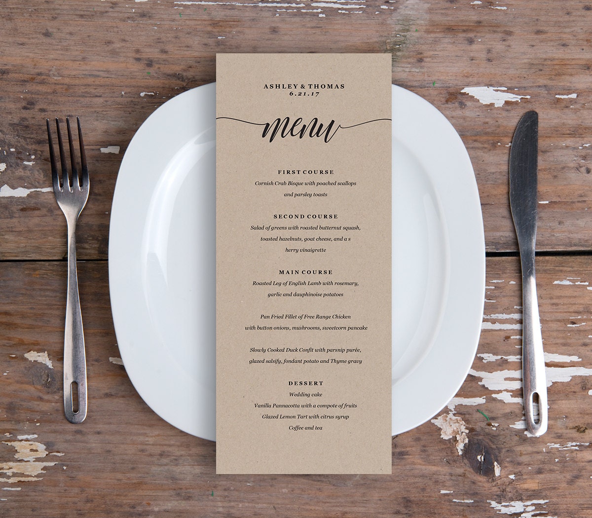 free downloadable templates for menu cards