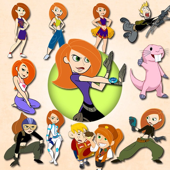 Kim Possible clipart PNG 300 dpi Disney Clipart by cocoPrintShop