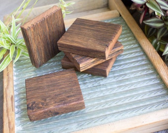 Last 3 - Handmade Reclaimed Wood Coasters Small Trivet Rustic Kitchen Home Office Decor Recycled Fence Paling Aged Weathered Shabby Salvage