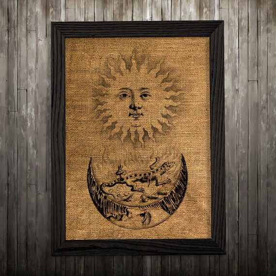 Esoteric poster Occult print Magic art Burlap print BLP111