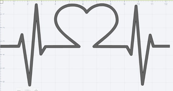 Download Pulse Heart EKG 3 Pack Comes Split Also SVG EPS pdf dxf