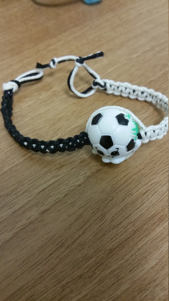 Shopkins Soccer Ball Hemp Bracelet