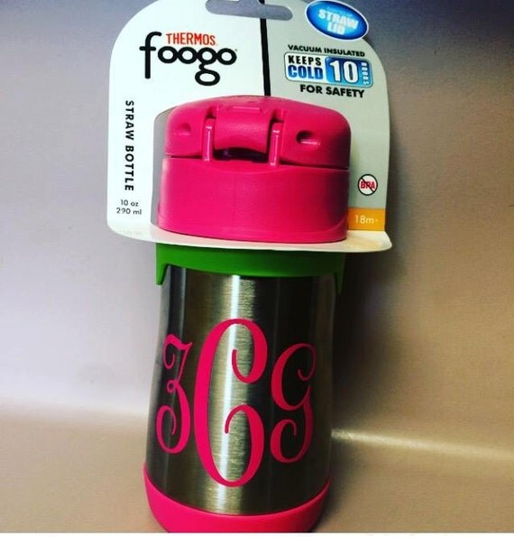 Stainless Steel Foogo Thermos Sippy Cup w Straw by TheKensEffect