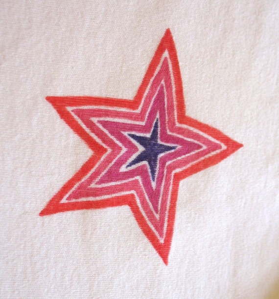 pink red star onesie