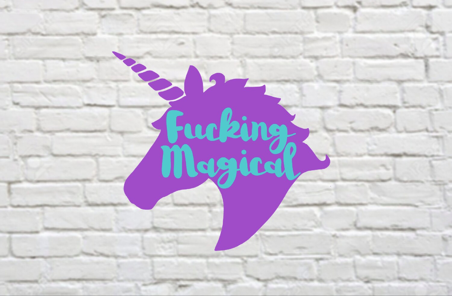 Fucking Magical Unicorn Decal Yeti Tumbler Decals For Women 3806