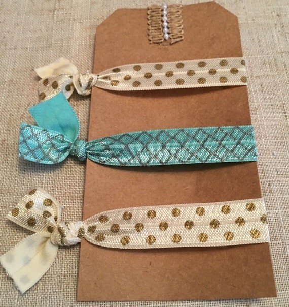 Elastic Hair Ties by SavannahRoseDesign on Etsy