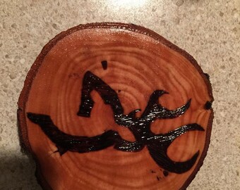 browning deer magnet woodburning