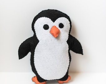 Items similar to Fatsy Petsy primitive penguin stuffed animal toy ...