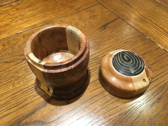 Small Mixed Burr Wood Pot