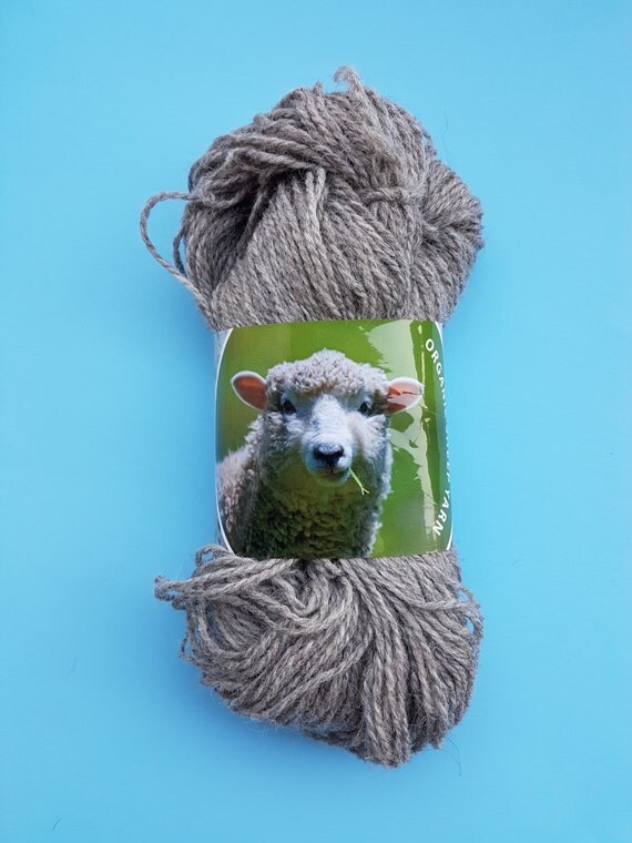 100 organic wool yarn; knitting yarn; sheep yarn; natural yarn from