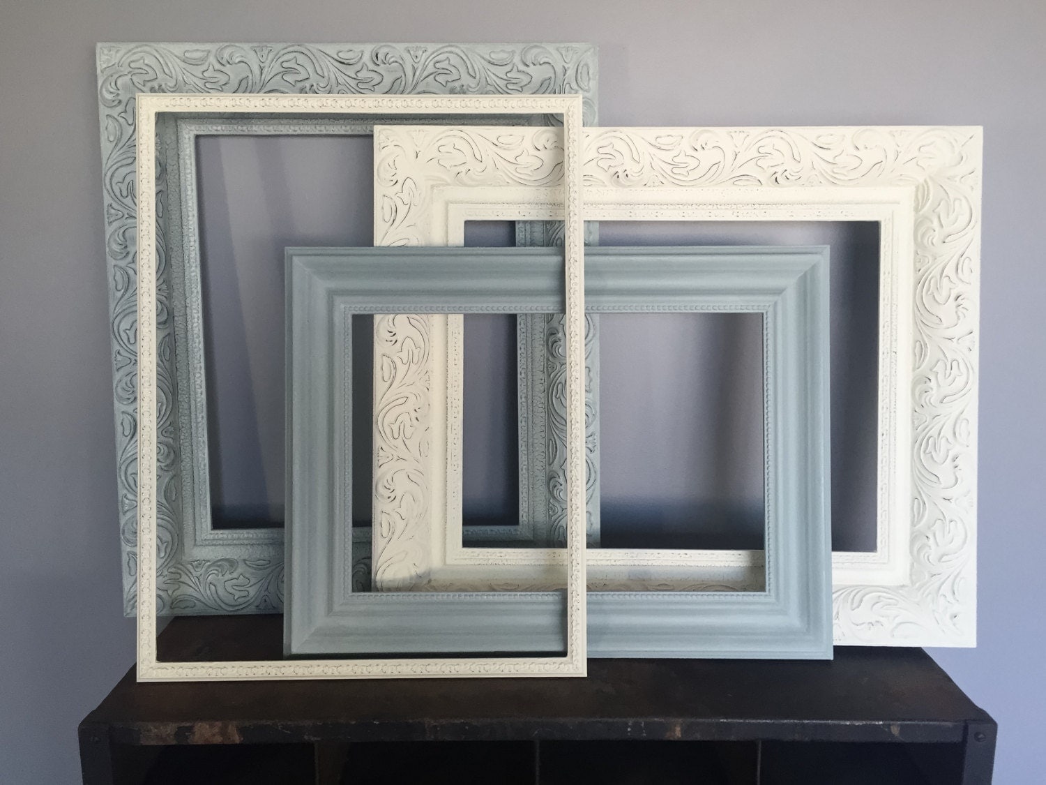 Restyled Shabby Chic Wood Frames by TheUrbanFarmhouseIL on Etsy