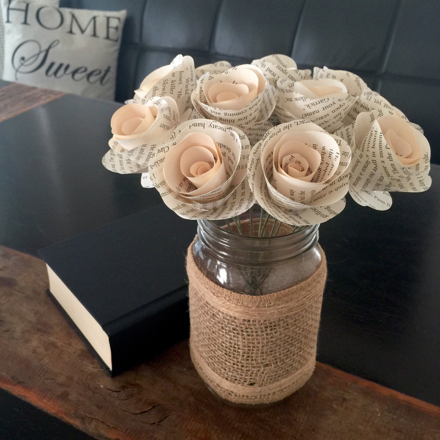 Download Stemmed Book Page Flowers Book Flowers Paper Flowers Book