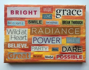 Word Collage "Wild at Heart"