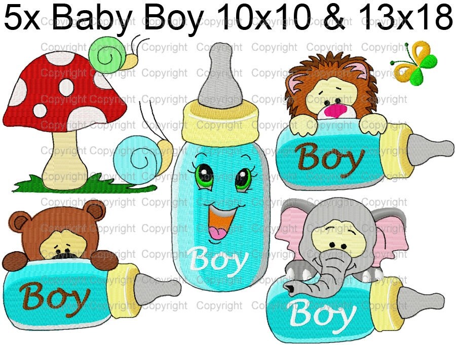 Embroidery Designs Baby Boy by NewEmbroideryDesigns on Etsy
