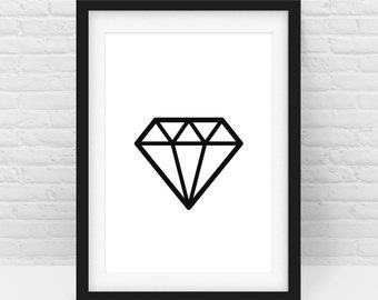 Diamond print | Etsy