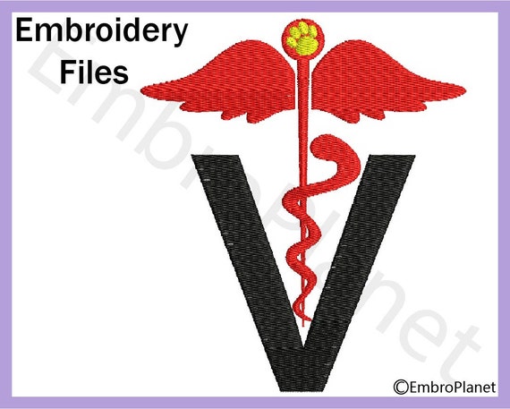 Veterinary logo symbol design for embroidery machine digital Veterinary logo symbol design for embroidery machine digital